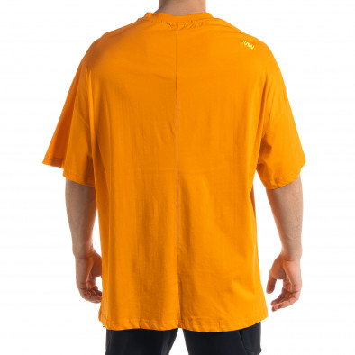 Ανδρική πορτοκαλιά κοντομάνικη μπλούζα SAW tr110320-1 3