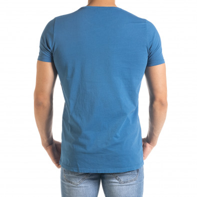 Ανδρική γαλάζια κοντομάνικη μπλούζα Lagos tr080520-30 3
