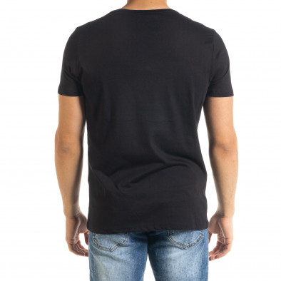Ανδρική μαύρη κοντομάνικη μπλούζα Panda tr080520-22 3