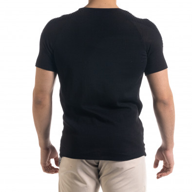Ανδρική μαύρη κοντομάνικη μπλούζα Lagos tr110320-19 3