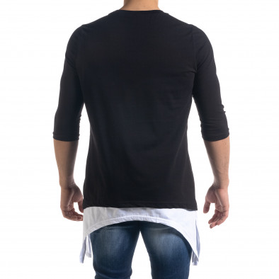 Ανδρική μαύρη κοντομάνικη μπλούζα Open tr110320-60 3