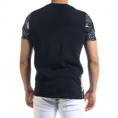 Ανδρική μαύρη κοντομάνικη μπλούζα Lagos tr110320-29 3