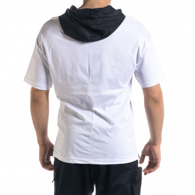Ανδρική λευκή κοντομάνικη μπλούζα Breezy tr110320-54 3