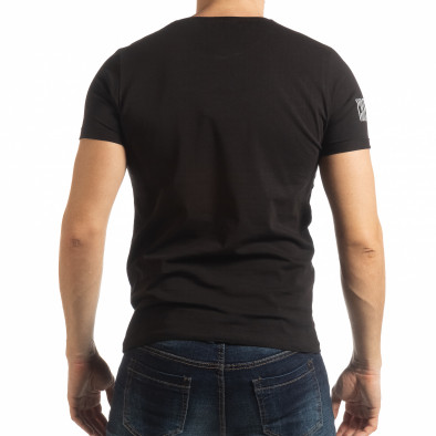 Ανδρική μαύρη κοντομάνικη μπλούζα Resurrection tsf190219-52 3