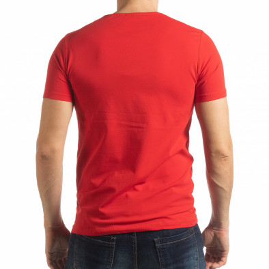 Ανδρική κόκκινη κοντομάνικη μπλούζα ART tsf190219-3 3