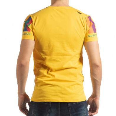 Ανδρική κίτρινη κοντομάνικη μπλούζα MTV Life tsf190219-36 3