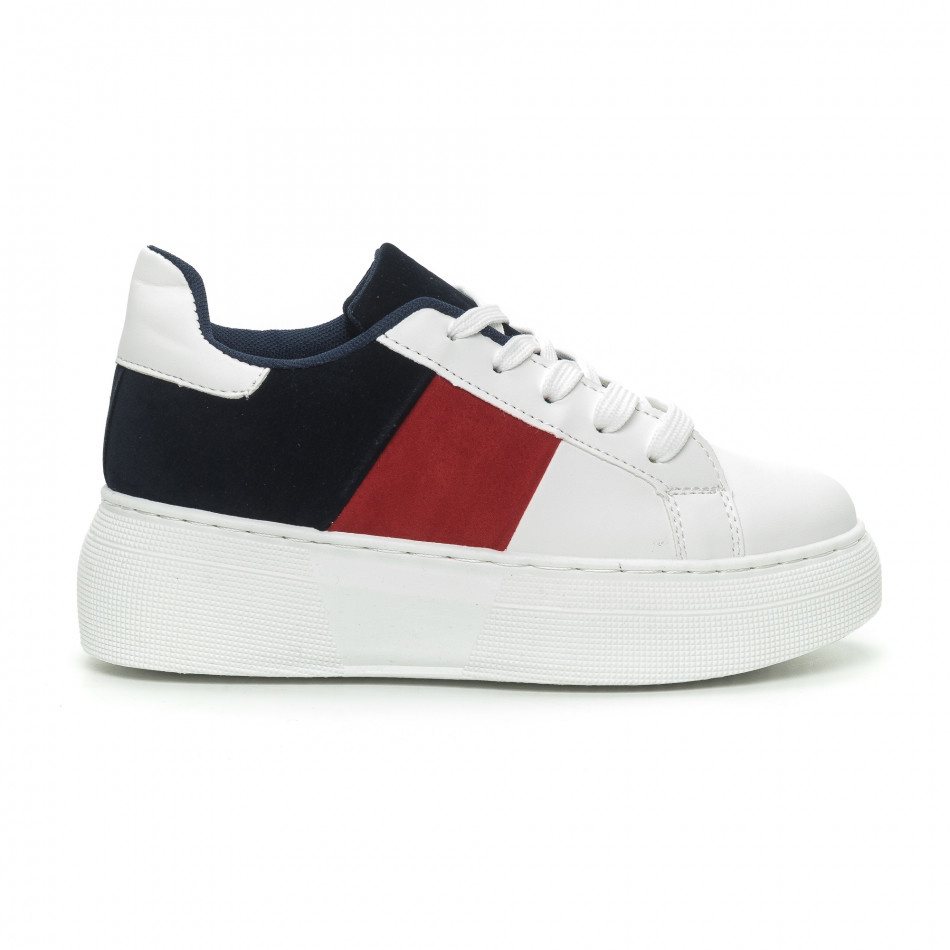 Γυναικεία πολύχρωμα sneakers με πλατφόρμα it150319-48
