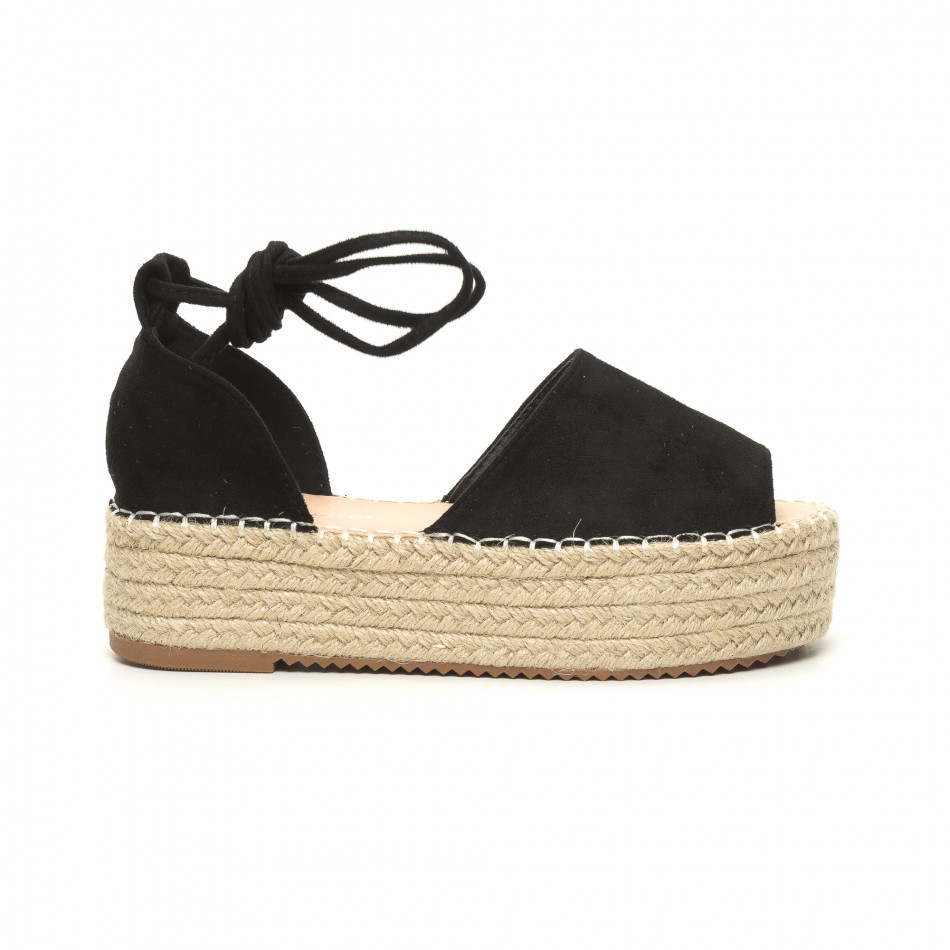 Γυναικείες μαύρες εσπαντρίγιες  it050619-26