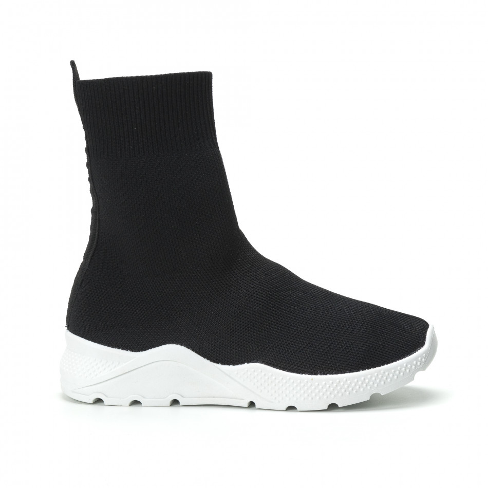 Basic Slip-on γυναικεία μαύρα sneakers  it250119-64