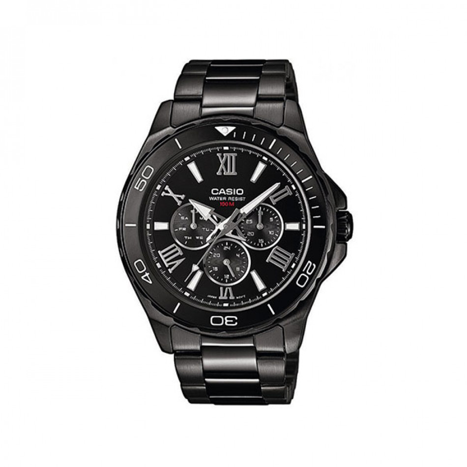 Ανδρικό ρολόι CASIO collection mtd-1075bk-1a1vef MTD1075BK1A1VEF