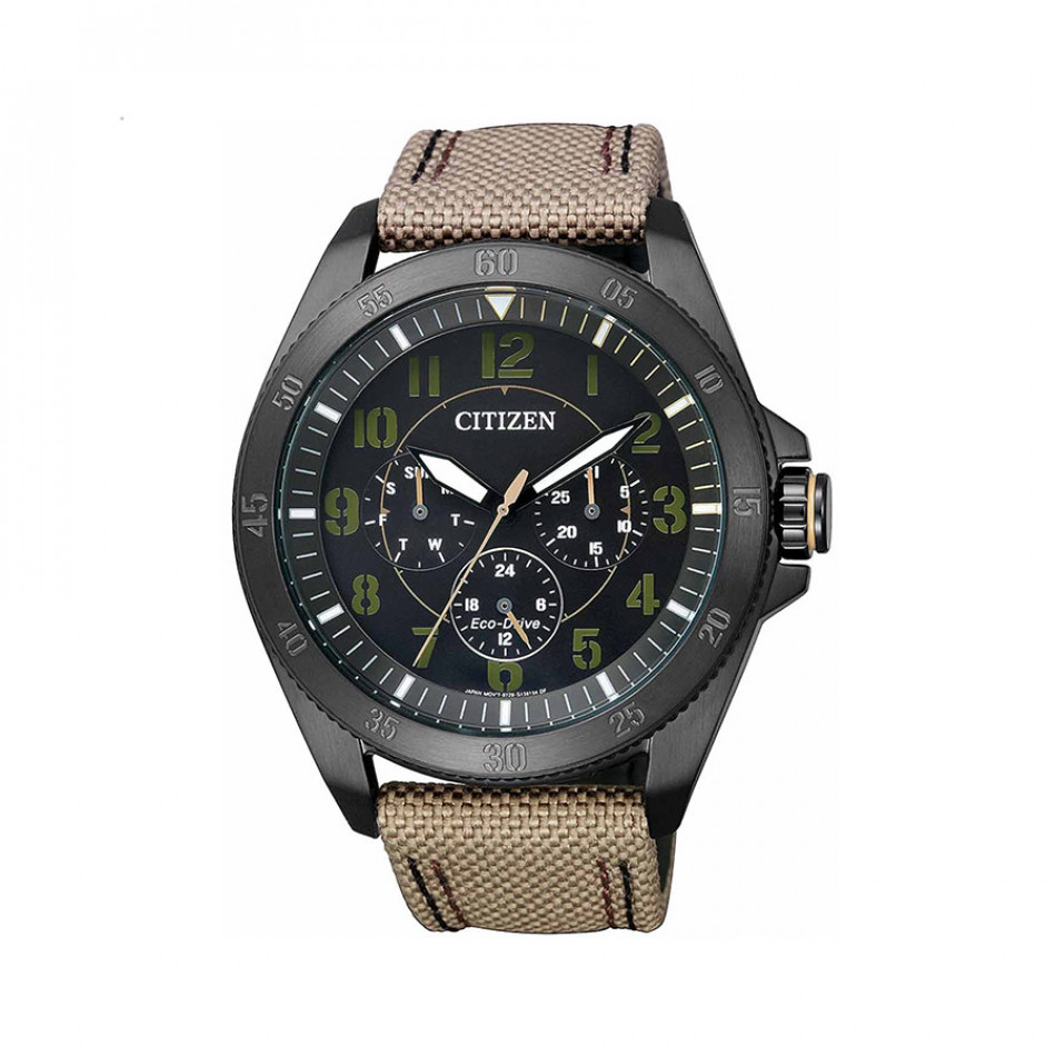 Ανδρικό ρολόι Citizen Eco-Drive Military Black IP BU2035-05E BU2035 05E/Cal. 8729