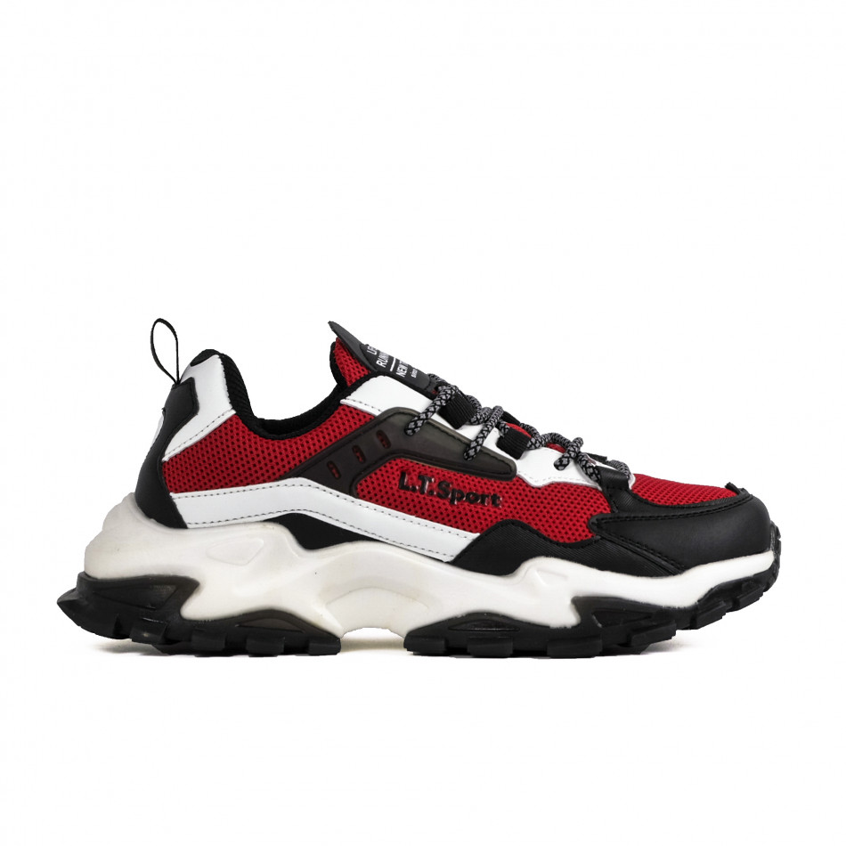 Ανδρικά κόκκινα sneakers Chunky LT11 gr231122-2