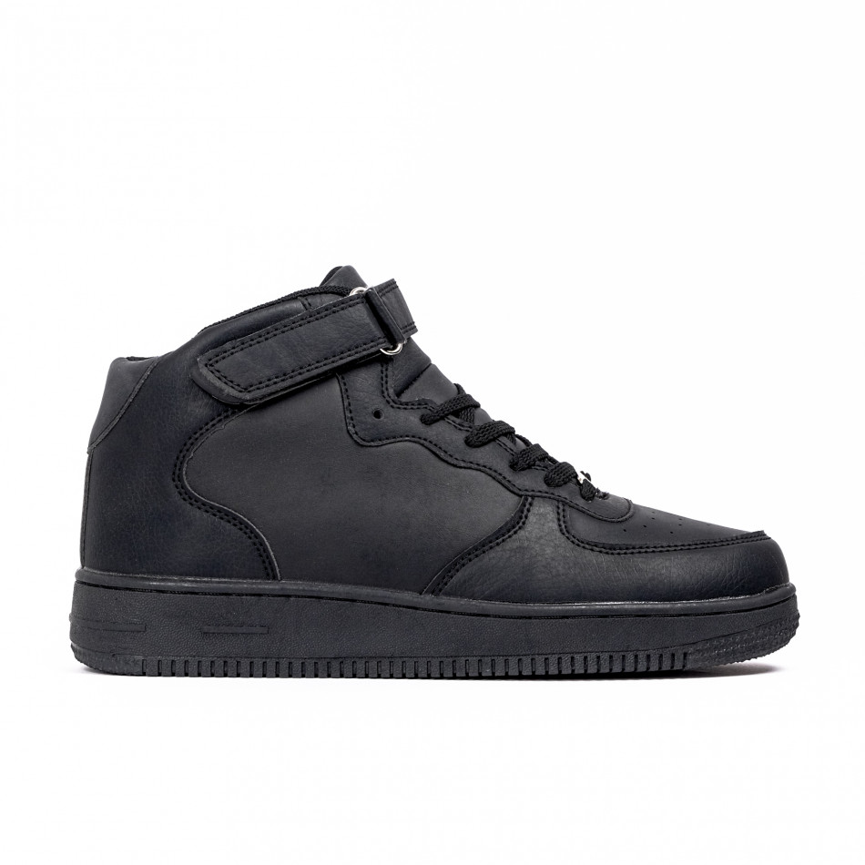 Ανδρικά μαύρα ψηλά sneakers Classic A03 gr090922-2