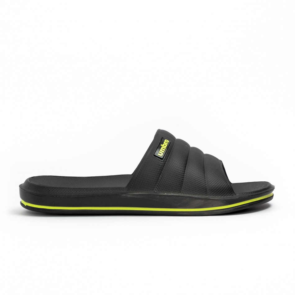 Ανδρικές μαύρες σαγιονάρες Umbro UFP38179B it210621-2