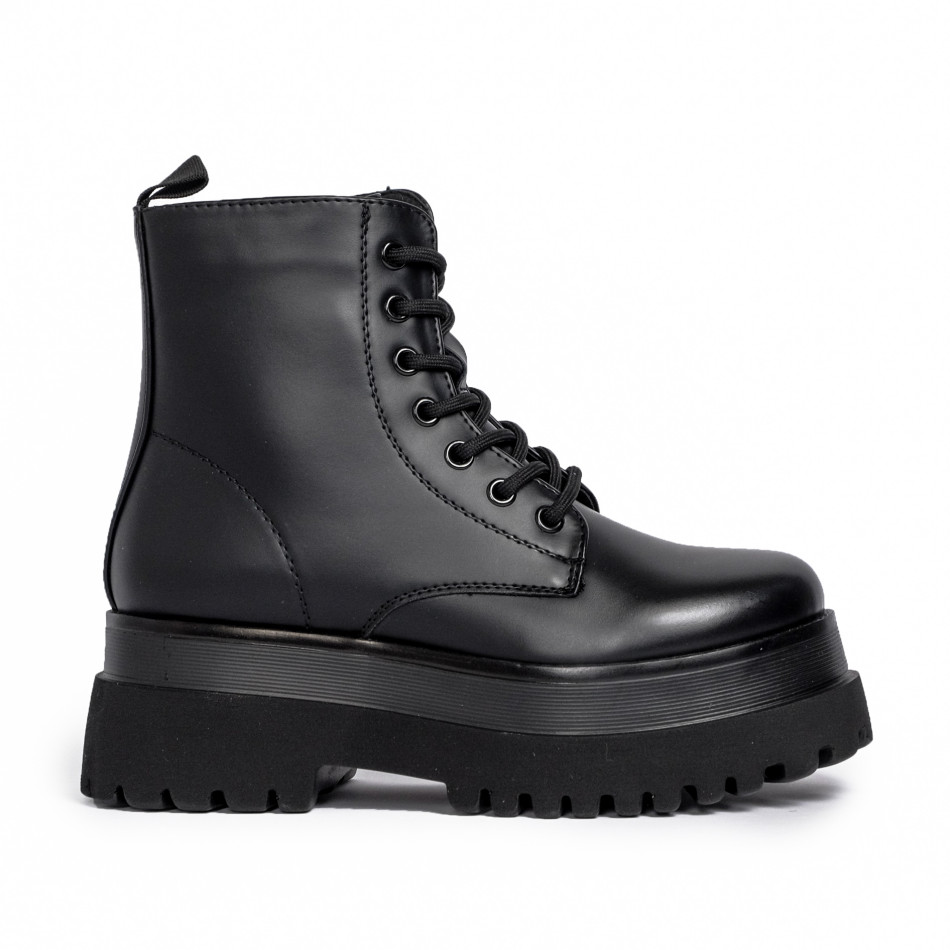Γυναικεία μαύρα αρβυλάκια ultra sole it161220-17
