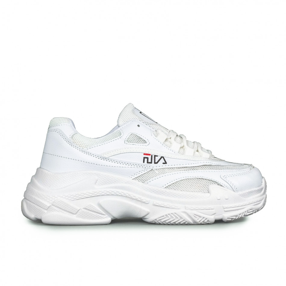 Ανδρικά λευκά sneakers All white gr040222-23