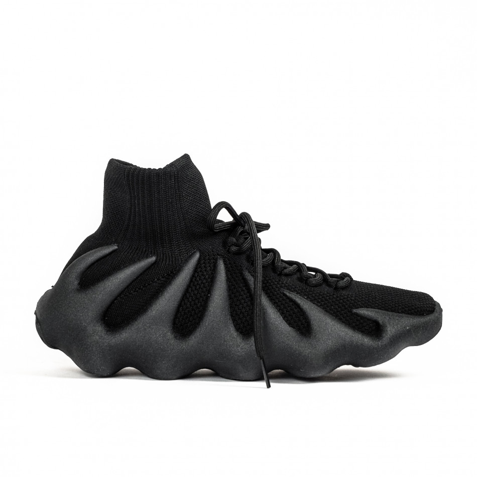 Ανδρικά μαύρα sneakers κάλτσα Ultra flexible 450 gr040222-12