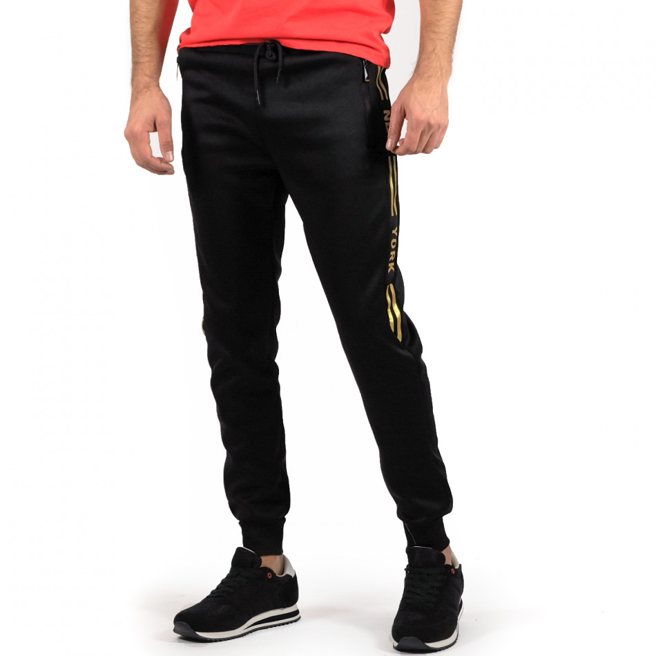 Ανδρική μαύρη φόρμα SMMA Style F-2451 it071222-8