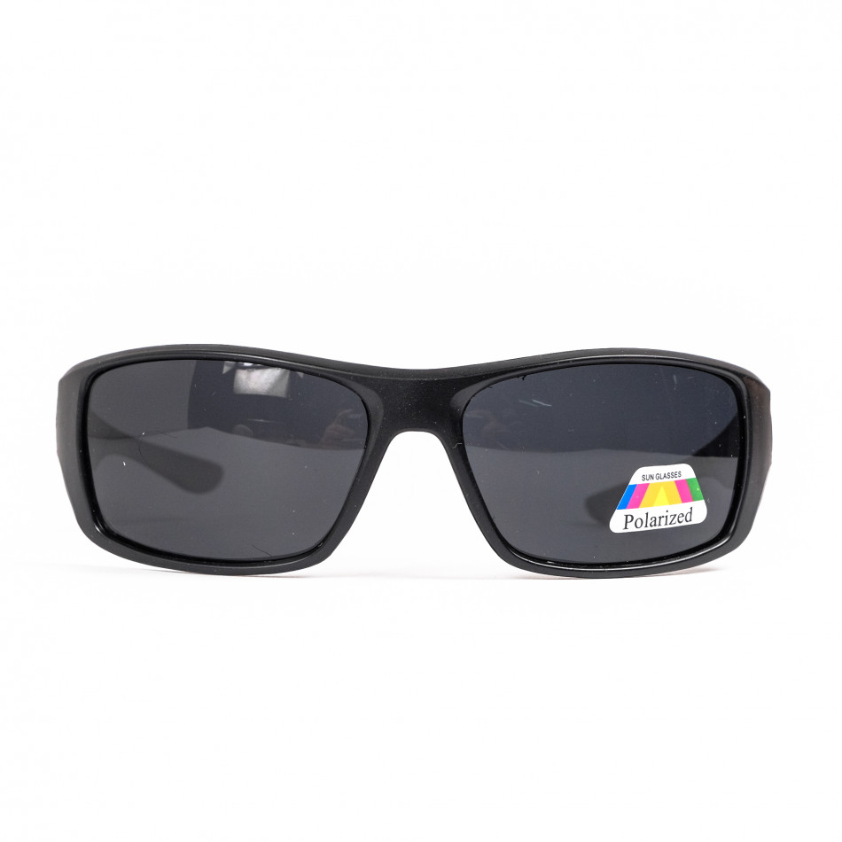 Ανδρικά μαύρα γυαλιά ηλίου Polarized il110322-11
