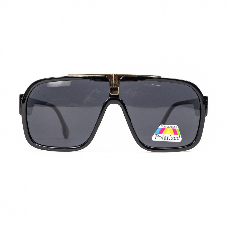 Ανδρικά μαύρα γυαλιά ηλίου Polarized il110322-16