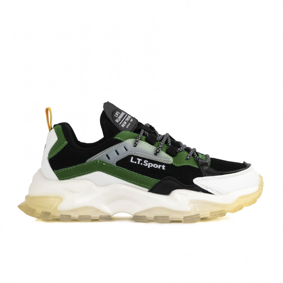 Ανδρικά πράσινα sneakers Chunky LT11 gr231122-3