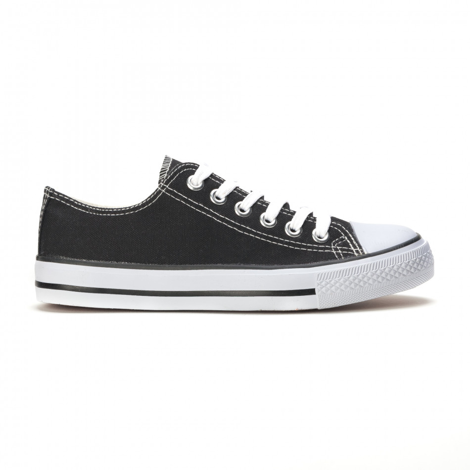 Ανδρικά μαύρα sneakers Mondo Naturale it090616-11