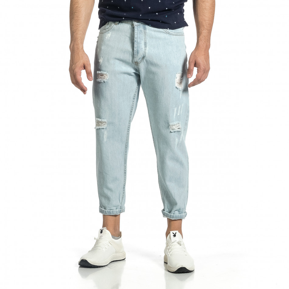 Ανδρικό γαλάζιο τζιν Loose fit it150521-40