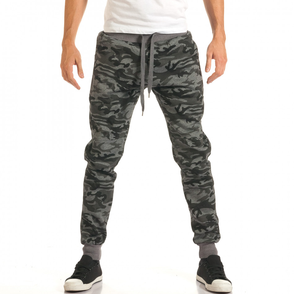 Ανδρικό καμουφλαζ παντελόνι jogger New Mentality it191016-1