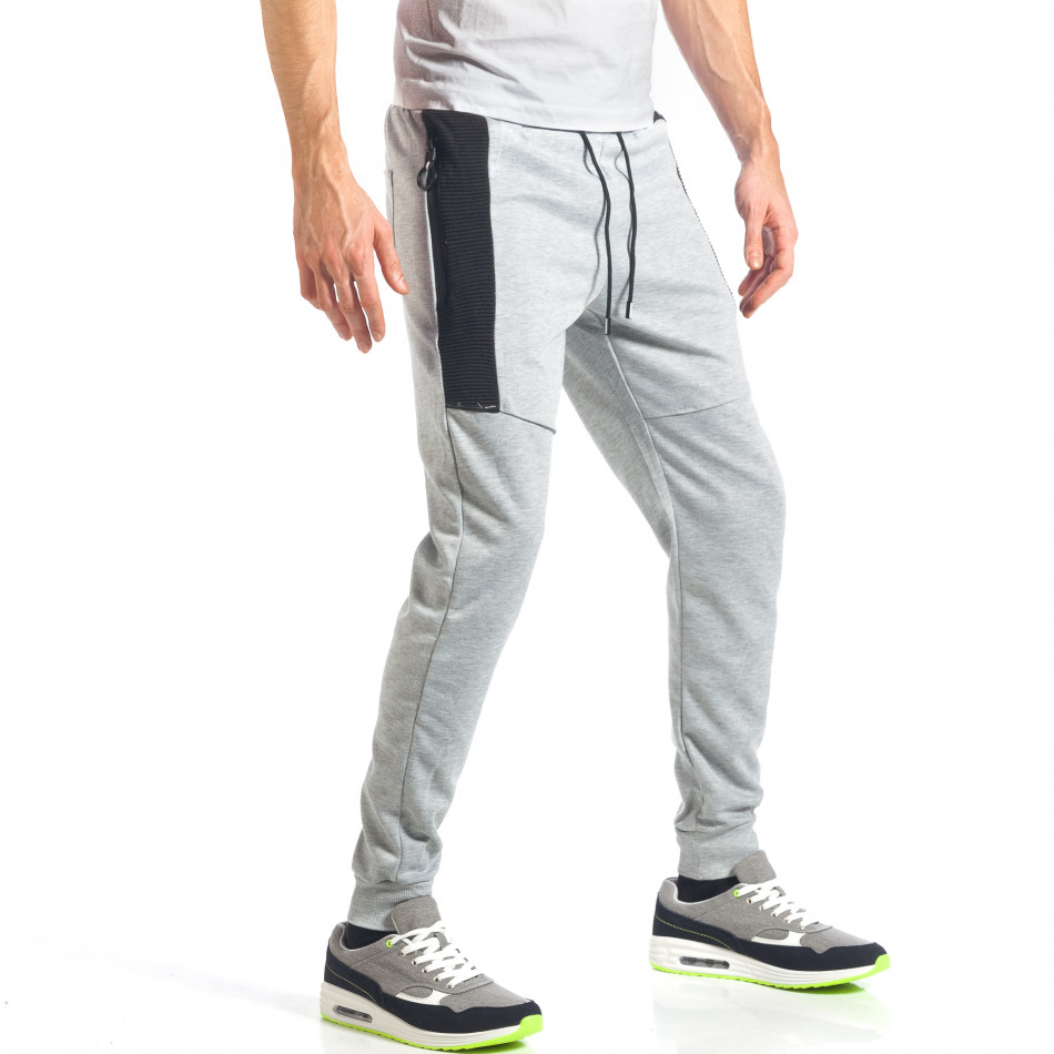 Ανδρική γκρι φόρμα Flex Stey it290118-73