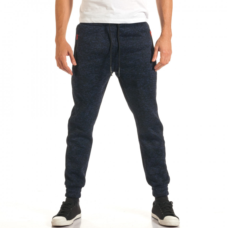 Ανδρικό γαλάζιο παντελόνι jogger Bread & Buttons it191016-5