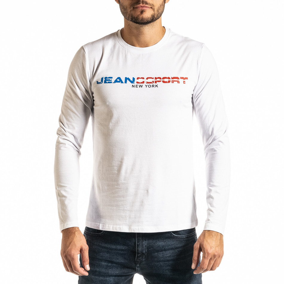 Ανδρική λευκή μπλούζα Jeans Sport ND-6965 it300920-46