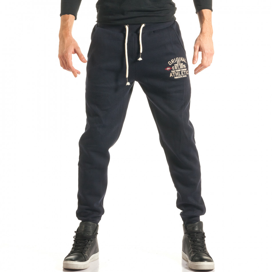 Ανδρικό γαλάζιο παντελόνι jogger Enos it181116-41