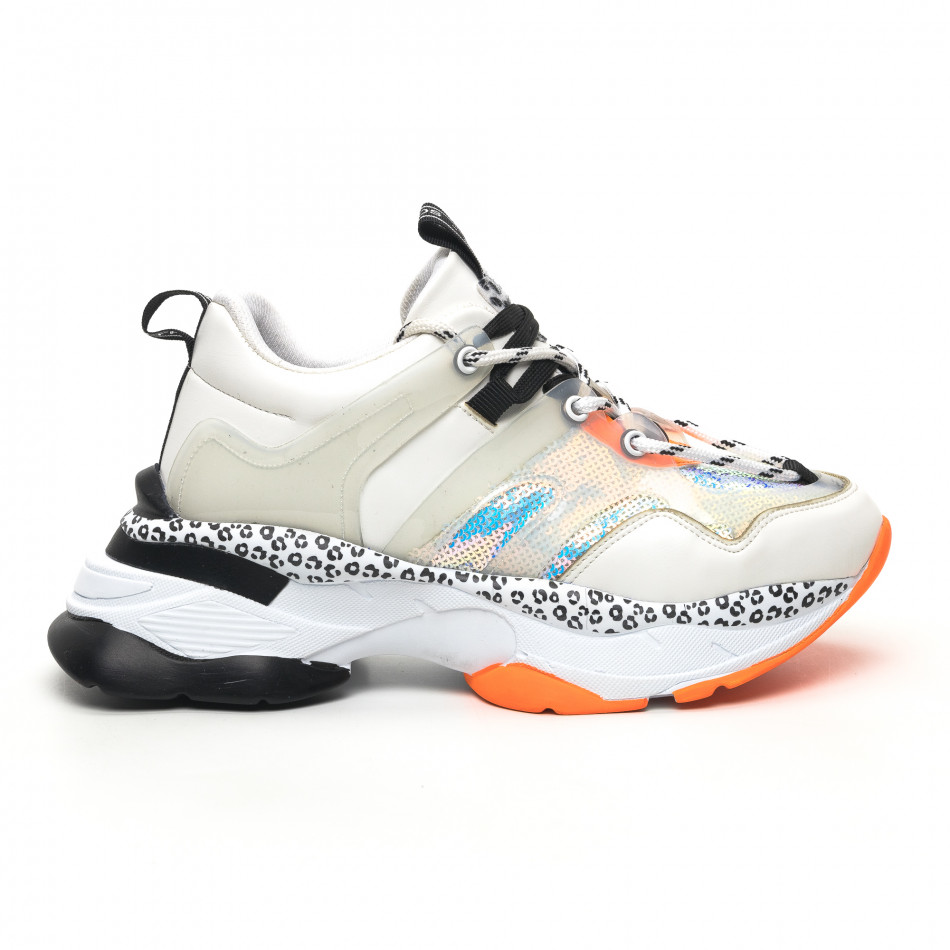 Γυναικεία λευκά sneakers Sense8 tr180320-13