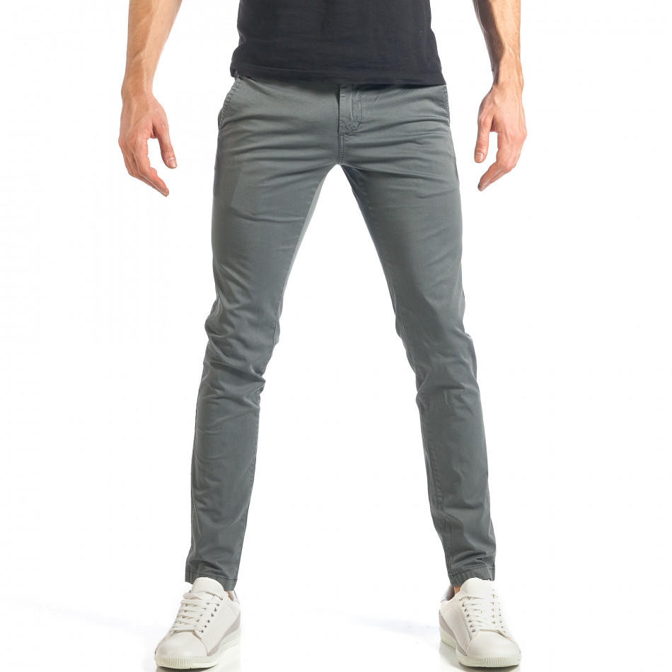 Ανδρικό γκρι παντελόνι Mastino it290118-49