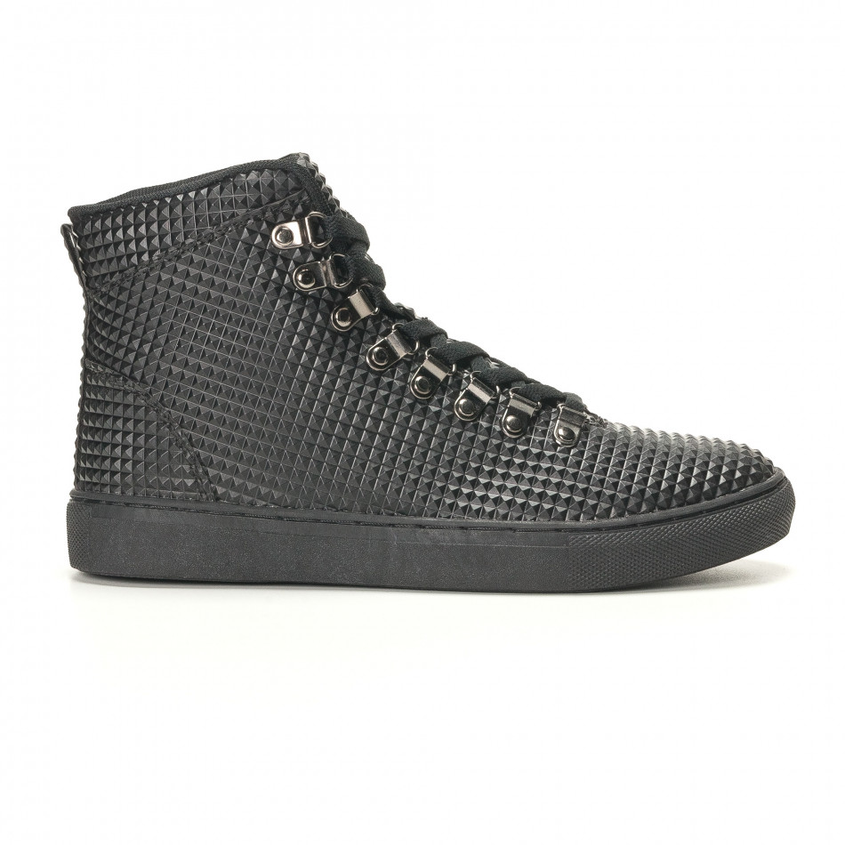 Ανδρικά μαύρα sneakers Niadi it141016-9