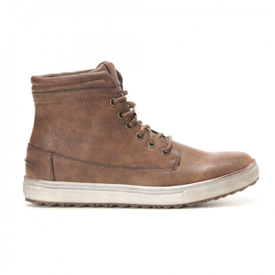 Ανδρικά καφέ sneakers Gradella it291117-32