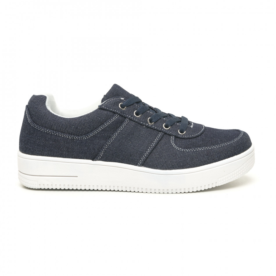 Ανδρικά ντένιμ  sneakers ελαφρύ μοντέλο it251019-2