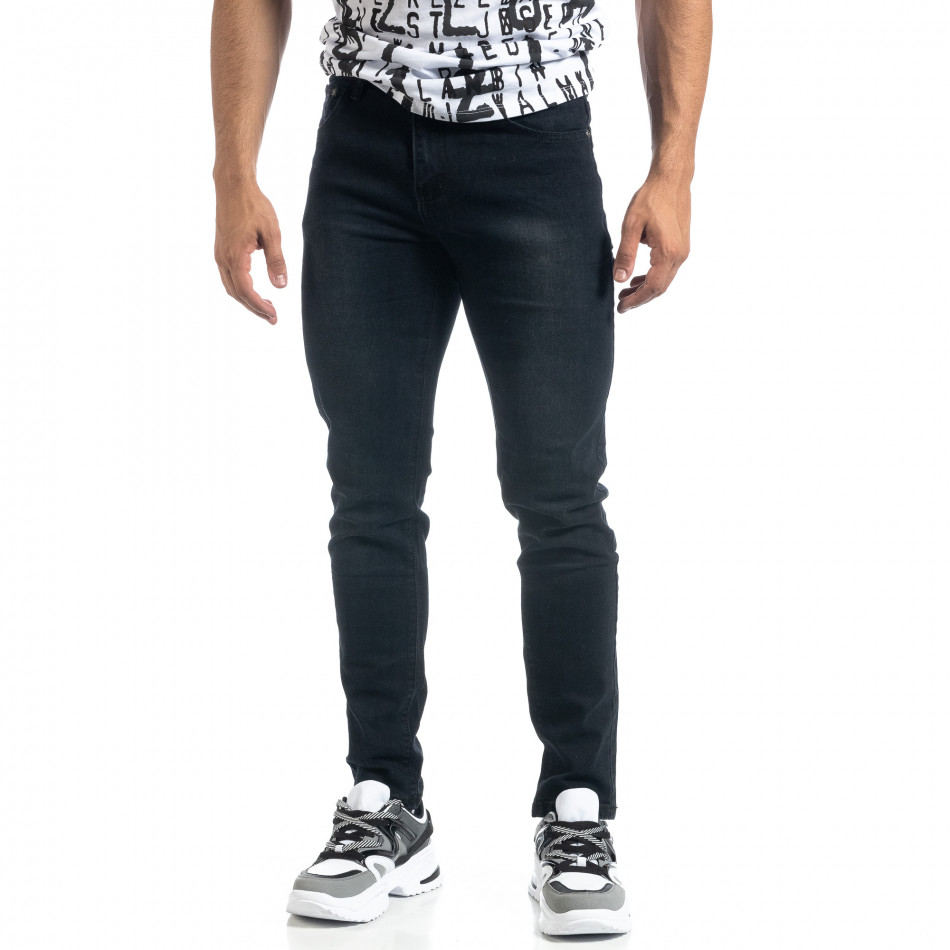Slim fit ανδρικό μαύρο τζιν  it041019-19