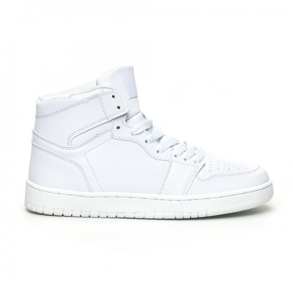 Ανδρικά ψηλά λευκά sneakers it051219-2