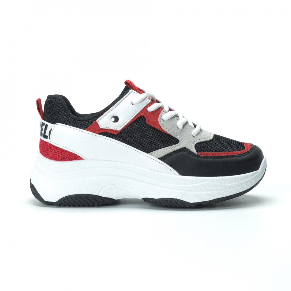 Γυναικεία sneakers από συνδυασμό χρωμάτων με πλατφόρμα it250119-33