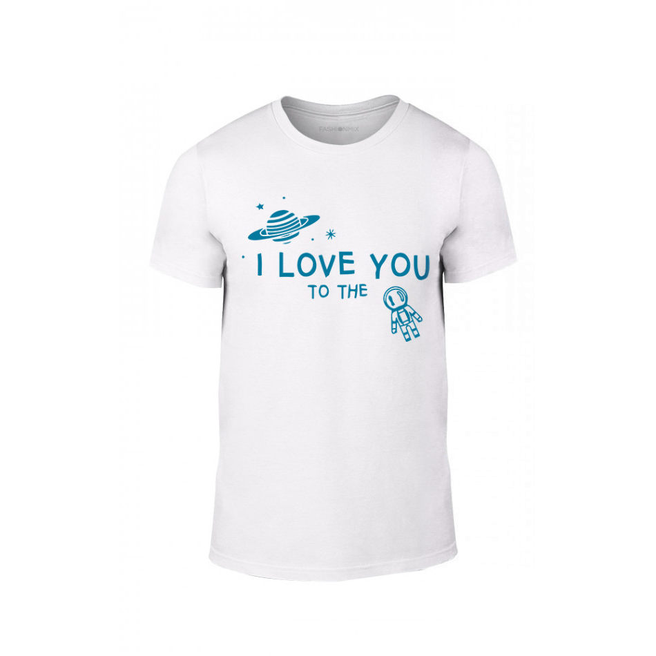 Κοντομάνικη μπλούζα To The Moon And Back λευκό Χρώμα Μέγεθος XL TMNLPM127XL
