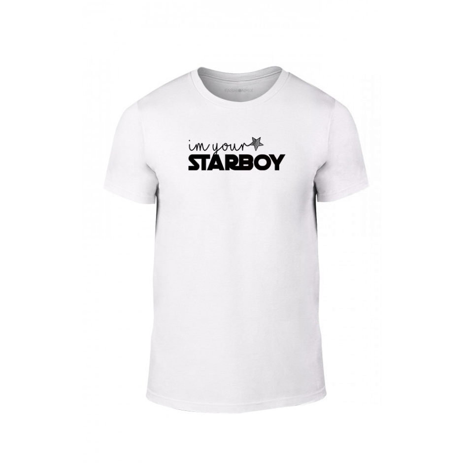 Κοντομάνικη μπλούζα Starboy & Stargirl λευκό Χρώμα Μέγεθος L TMNLPM007L