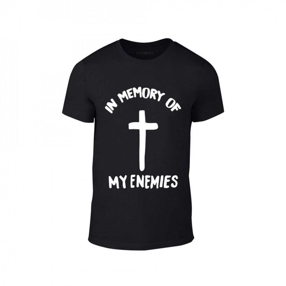 Κοντομάνικη μπλούζα In Memory of my Enemies μαύρο Χρώμα Μέγεθος M TMNSPMT204M