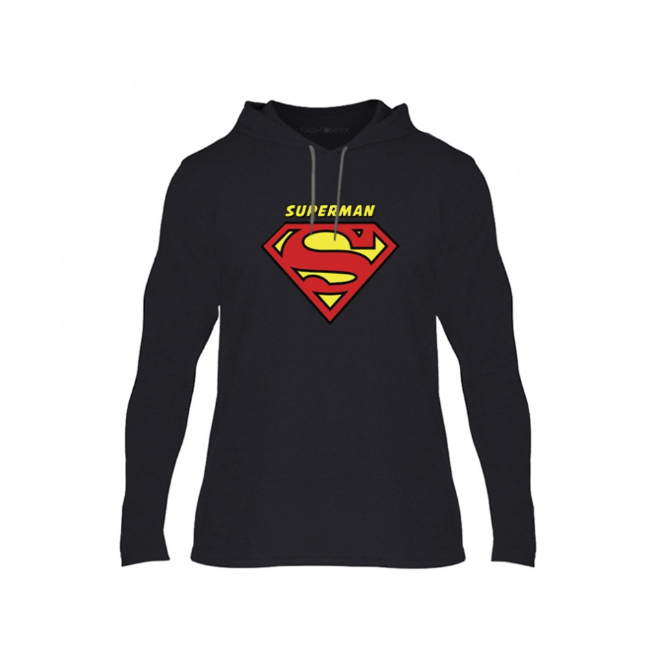 Φούτερ Superman & Supergirl μαύρο, Μέγεθος S TMNCPM041S