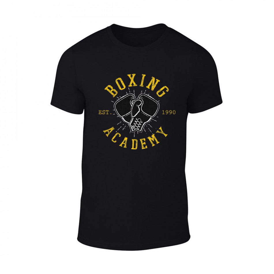 Κοντομάνικη μπλούζα Boxing Academy μαύρο Χρώμα Μέγεθος M TMNSPM052M