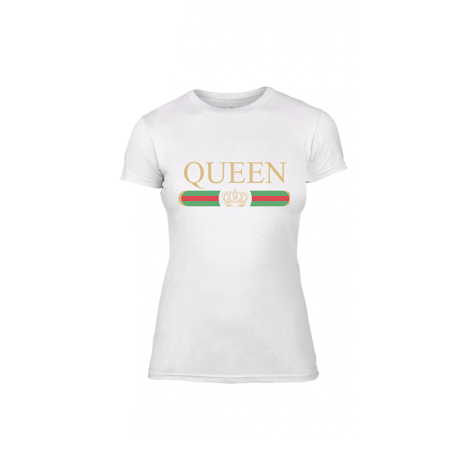 Γυναικεία Μπλούζα Fashion King Queen λευκό Χρώμα Μέγεθος S TMNLPF244S