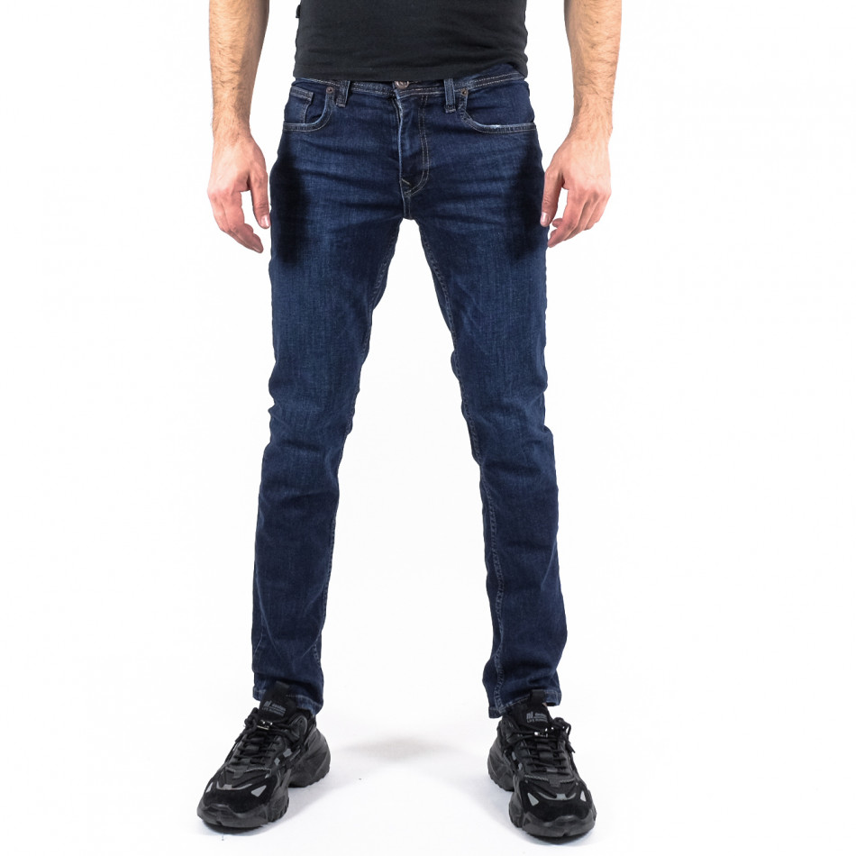Ανδρικό σκούρο μπλε τζιν Blackzi 5416 tr180322-6