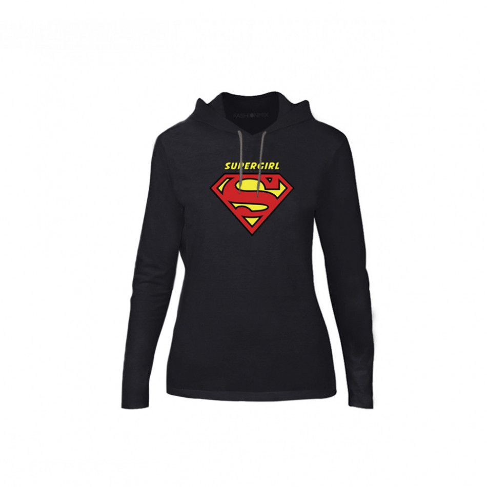 Γυναικεία Μπλούζα Superman & Supergirl μαύρο, Μέγεθος S TMNCPF041S