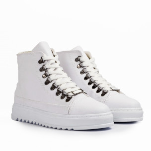 Ανδρικά λευκά sneakers Trekking design 2