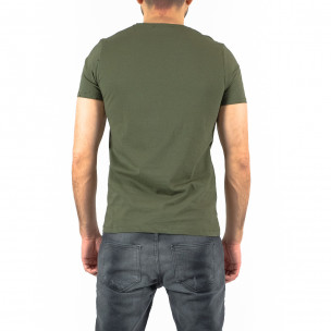 Ανδρική πράσινη κοντομάνικη μπλούζα Lagos 21306 2